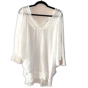 Eberjey cotton lounge cover up top Small